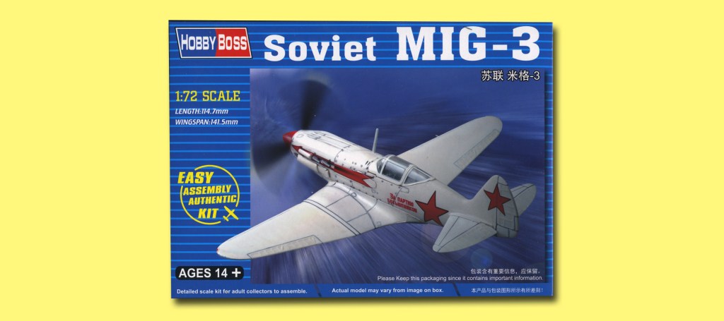 Hobby Boss MiG3 – Part One – The Kiddie Shelf